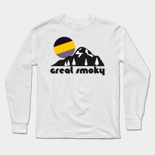 Retro Great Smoky ))(( Tourist Souvenir National Park Design Long Sleeve T-Shirt